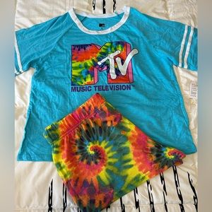 MTV short pajama set. New without tag.